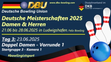 Doppel Damen Vorrunde 1 Startgrp. 3 Bahn 5-10 – DM Aktive 2025