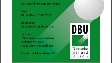 DBU Grand Prix Senioren 9 Ball 2025