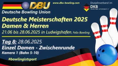 Einzel Damen Zwischenrunde (TOP32) – Bahn 5-10 – DM Aktive 2025
