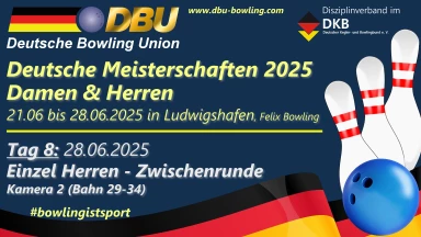 Einzel Herren Zwischenrunde (TOP32) – Bahn 29-34 – DM Aktive 2025