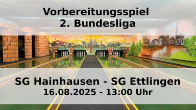 Vorbereitungsspiel 2.Bundesliga 120 Männer: SG Hainhausen - SG Ettlingen