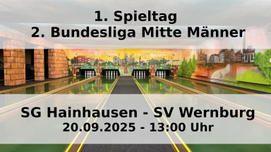 2. Bundesliga Mitte 120 Männer: SG Hainhausen - SV Wernburg