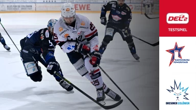 DEL2 Testspiel: Ravensburg Towerstars vs. Dresdner Eislöwen