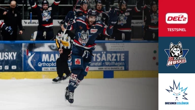 DEL2 Testspiel: EC Kassel Huskies vs. Dresdner Eislöwen