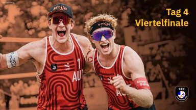Beach-EM 2025: Mol A./Sørum C. (NOR) vs. Hammarberg/Berger T. (AUT) - Viertelfinale - kommentiert von Tom Wollesen