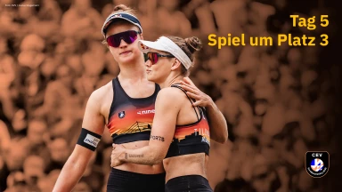 Beach-EM 2025: Müller/Tillmann (GER) vs. Alvarez Mendoza/Moreno (ESP) - Frauen Spiel um Platz 3 - kommentiert von Marc Lau