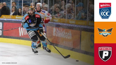 win2day ICE Hockey League: Steinbach Black Wings Linz vs. Pioneers Vorarlberg