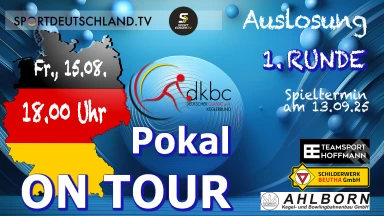 DKBC-Pokal 2025/26 - Auslosung 1. Runde