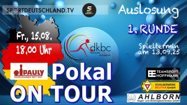 DKBC-Pokal 2025/26 - Auslosung 1. Runde