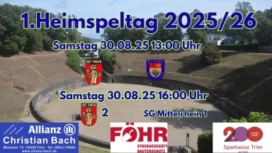 1. Heimspieltag der Saison 2025/26