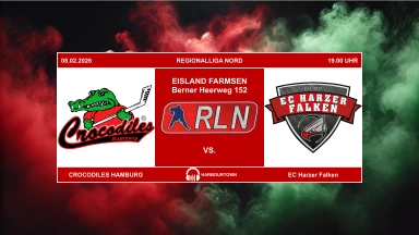 Ligaspiel | 08.02.26 | Crocodiles Hamburg vs. EC Harzer Falken