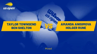 T. Townsend/B. Shelton vs. A. Anisimova/H. Rune - Mixed Achtelfinale - Louis Armstrong Stadium