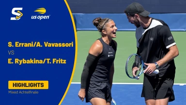 US Open 2025: S. Errani/A. Vavassori vs. E. Rybakina/T. Fritz - Mixed Achtelfinale | HIGHLIGHTS