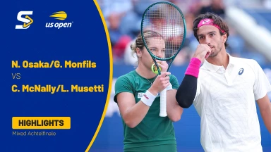US Open 2025: N. Osaka/G. Monfils vs. C. McNally/L. Musetti - Mixed Achtelfinale | HIGHLIGHTS