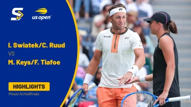 US Open 2025: I. Swiatek/C. Ruud vs. M. Keys/F. Tiafoe - Mixed Achtelfinale | HIGHLIGHTS