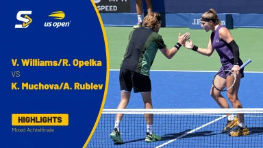US Open 2025: V. Williams/R. Opelka vs. K. Muchova/A. Rublev - Mixed Achtelfinale | HIGHLIGHTS