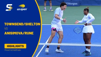 US Open 2025: T. Townsend/B. Shelton vs. A. Anisimova/H. Rune - Mixed Achtelfinale | HIGHLIGHTS