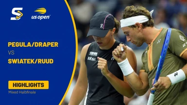 J. Pegula/J. Draper vs. I. Swiatek/C. Ruud - Mixed Halbfinale | HIGHLIGHTS