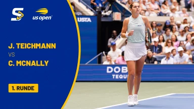 Jil Teichmann (SUI) vs. Caty McNally (USA) - 1. Runde - Court 12