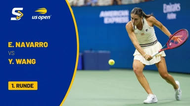 Emma Navarro (USA) [10] vs. Yafan Wang (CHN) - 1. Runde - kommentiert von Dennis Heinemann - Grandstand