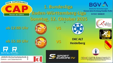 1. Bundesliga: KV Liedolsheim - BC Schretzheim