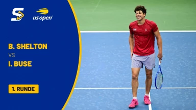 Ben Shelton (USA) [6] vs. Ignacio Buse (PER) - 1. Runde - kommentiert von Markus Theil - Arthur Ashe Stadium