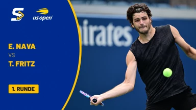 Emilio Nava (USA) vs. Taylor Fritz (USA) [4] - 1. Runde - kommentiert von Nicky Geuer - Louis Armstrong Stadium