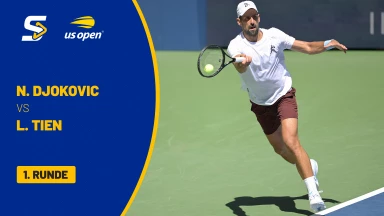 Novak Djokovic (SRB) [7] vs. Learner Tien (USA) - 1. Runde - Arthur Ashe Stadium