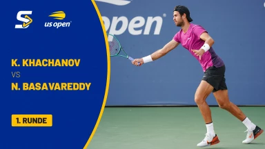 Karen Khachanov [9] vs. Nishesh Basavareddy (USA) - 1. Runde - Stadium 17