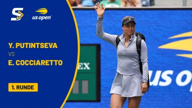 Yulia Putintseva (KAZ) vs. Elisabetta Cocciaretto (ITA) - 1. Runde - Court 9
