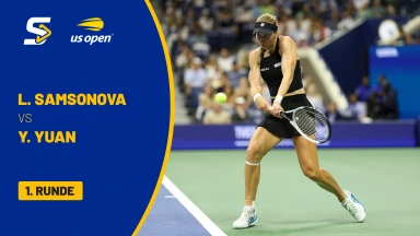 Liudmila Samsonova [17] vs. Yue Yuan (CHN) - 1. Runde - Court 12