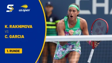 Kamilla Rakhimova vs. Caroline Garcia (FRA) - 1. Runde - Court 6