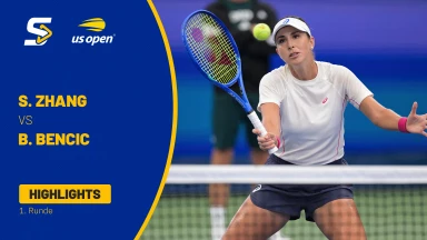 Shuai Zhang (CHN) vs. Belinda Bencic (SUI) [16] - 1. Runde - Highlights