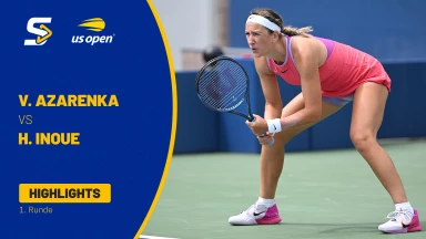 Victoria Azarenka vs. Hina Inoue (USA) - 1. Runde - Highlights