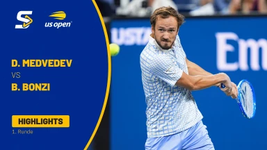Daniil Medvedev [13] vs. Benjamin Bonzi (FRA) - 1. Runde - Highlights