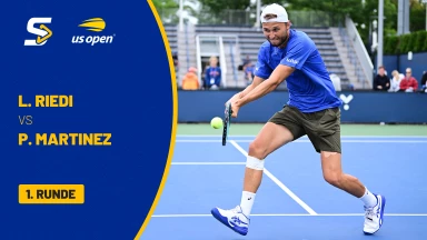 Leandro Riedi (SUI) vs. Pedro Martinez (ESP) - 1. Runde - Court 6