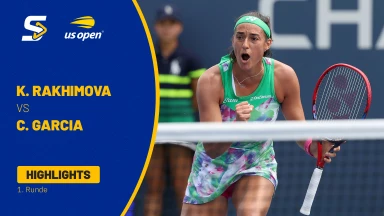 Kamilla Rakhimova vs. Caroline Garcia (FRA) - 1. Runde - Highlights