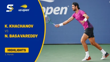 Karen Khachanov [9] vs. Nishesh Basavareddy (USA) - 1. Runde - Highlights