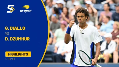 Dabriel Diallo (CAN) [31] vs. Damir Dzumhur (BIH) - 1. Runde - Highlights