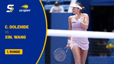 Caroline Dolehide (USA) vs. Xinyu Wang (CHN) - 1. Runde - Court 12