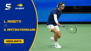 Lorenzo Musetti (ITA) [10] vs. Giovanni Mpetshi Perricard (FRA) - 1. Runde - Highlights
