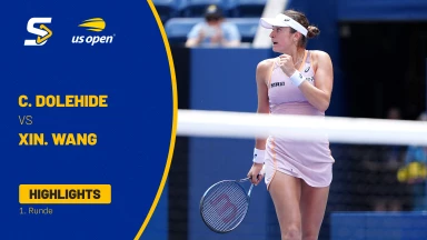 Caroline Dolehide (USA) vs. Xinyu Wang (CHN) - 1. Runde - Court 12