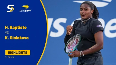 Hailey Baptiste (USA) vs. Katerina Siniakova (CZE) - 1. Runde - Highlights