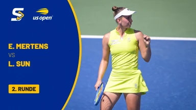 Elise Mertens (BEL) [19] vs. Lulu Sun (NZL) - 2. Runde - Court 5