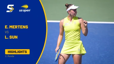 Elise Mertens (BEL) [19] vs. Lulu Sun (NZL) - 2. Runde - Highlights