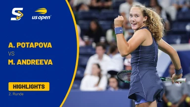 Anastasia Potapova vs. Mirra Andreeva [5] - 2. Runde - Highlights