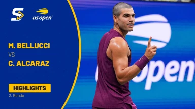Mattia Bellucci (ITA) vs. Carlos Alcaraz (ESP) [2] - 2. Runde - Highlights