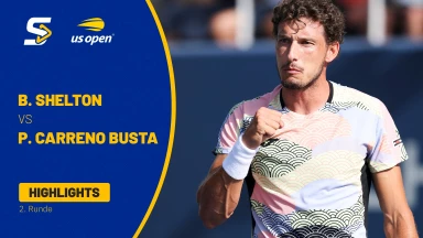 Ben Shelton (USA) [6] vs. Pablo Carreno Busta (ESP) - 2. Runde - Highlights