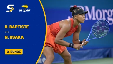 Hailey Baptiste (USA) vs. Naomi Osaka (JPN) [23] - 2. Runde - kommentiert von Ulf Kahmke & Jonas Hartenstein - Louis Armstrong Stadium