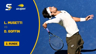 Lorenzo Musetti (ITA) [10] vs. David Goffin (BEL) - 2. Runde - kommentiert von Ulf Kahmke & Jonas Hartenstein - Louis Armstrong Stadium